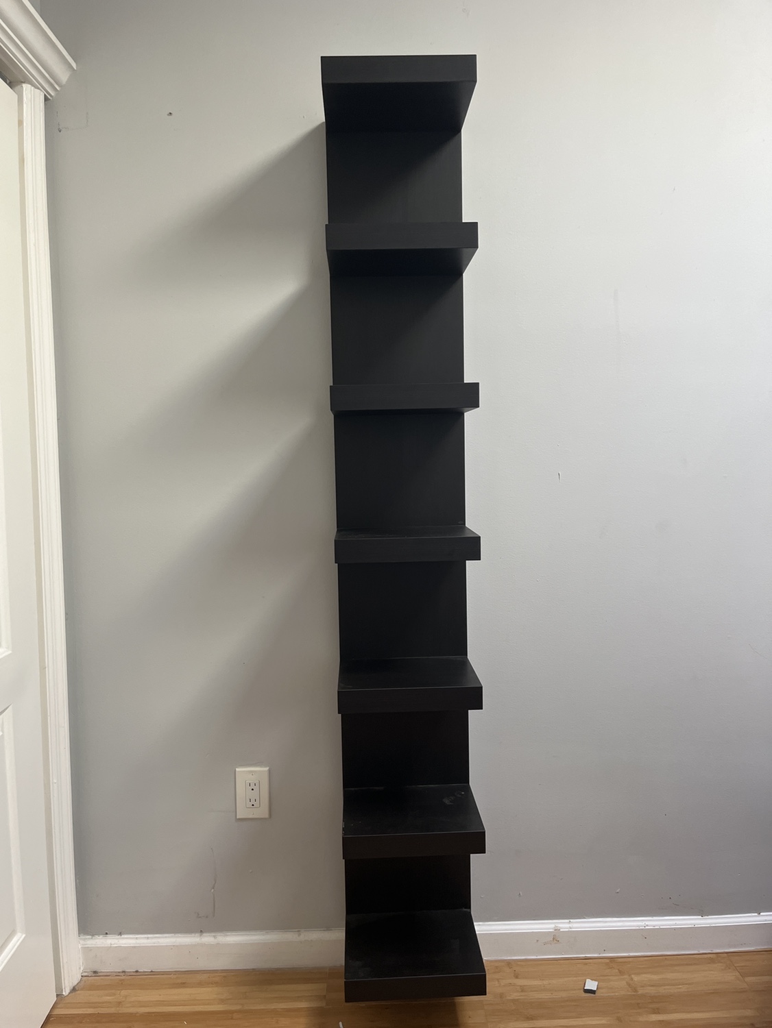 Black Floating Shelf Unit