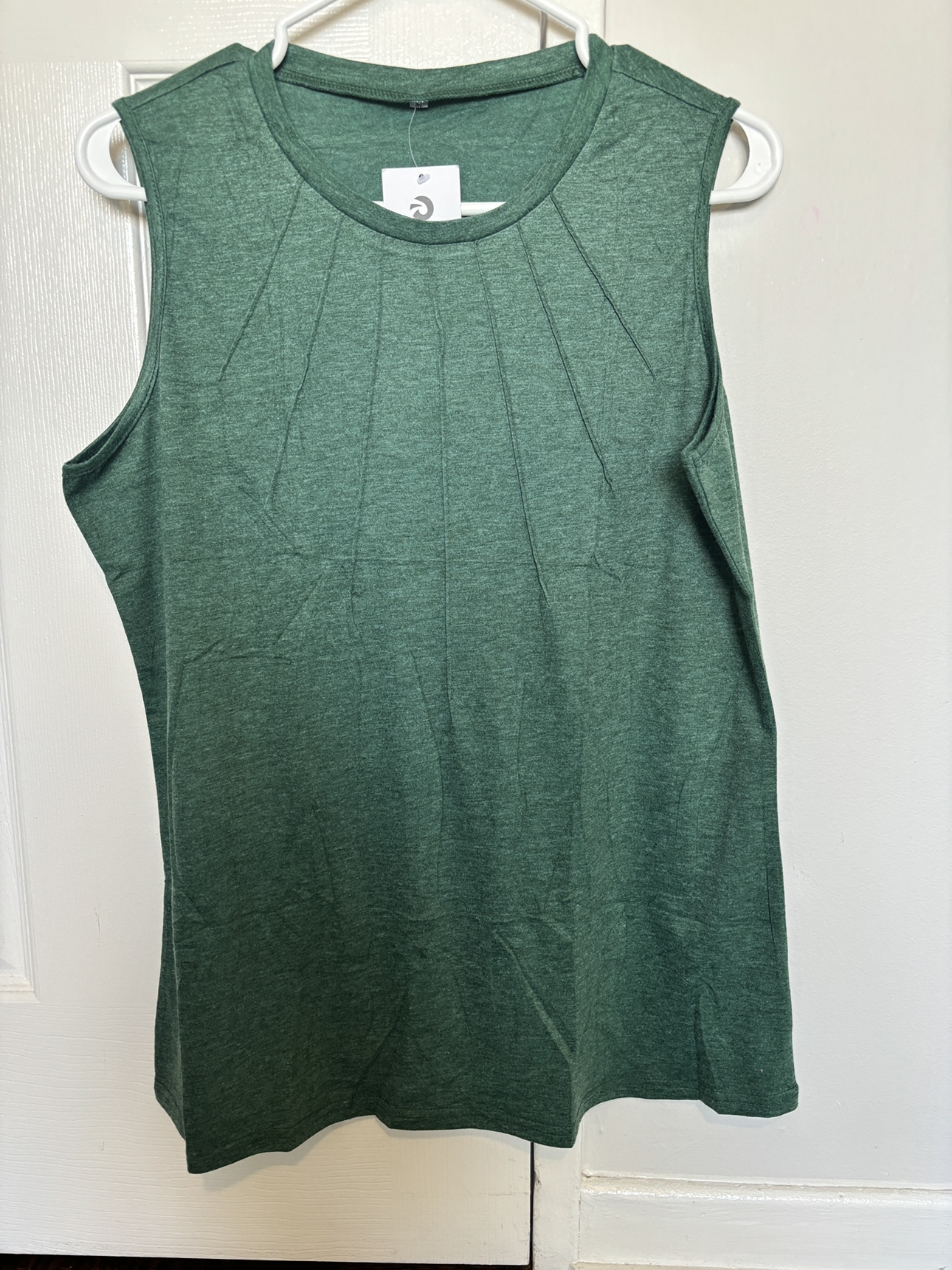 Green Sleeveless Tank Top