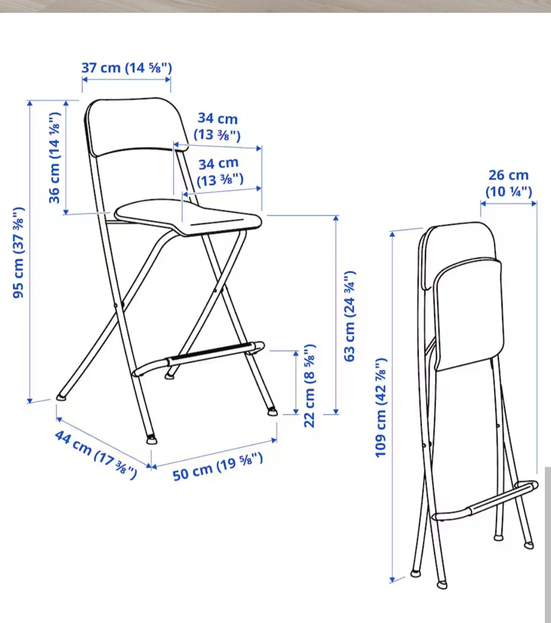 IKEA Franklin white Bar Stools (Set of 2) image indicator(2)