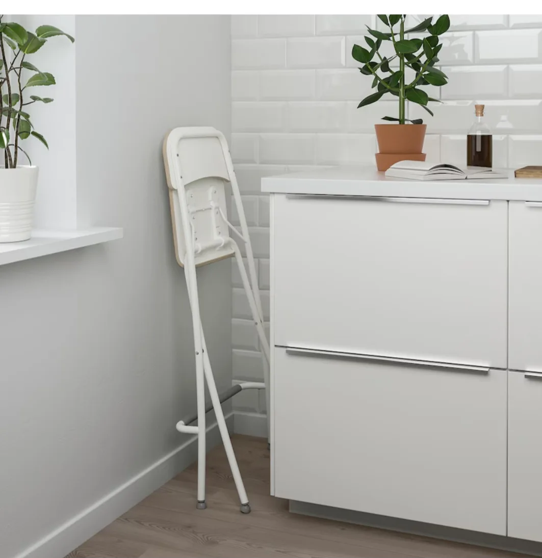 IKEA Franklin white Bar Stools (Set of 2) image indicator(4)