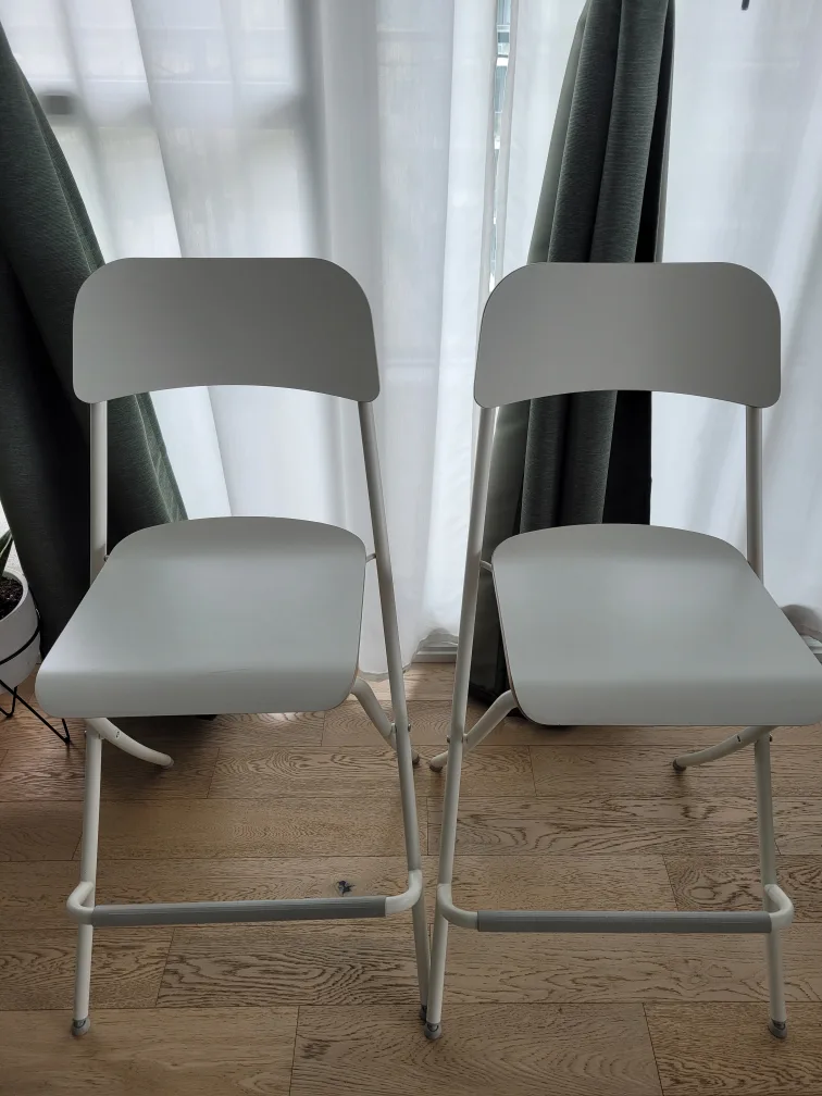 IKEA Franklin white Bar Stools (Set of 2) image indicator(6)