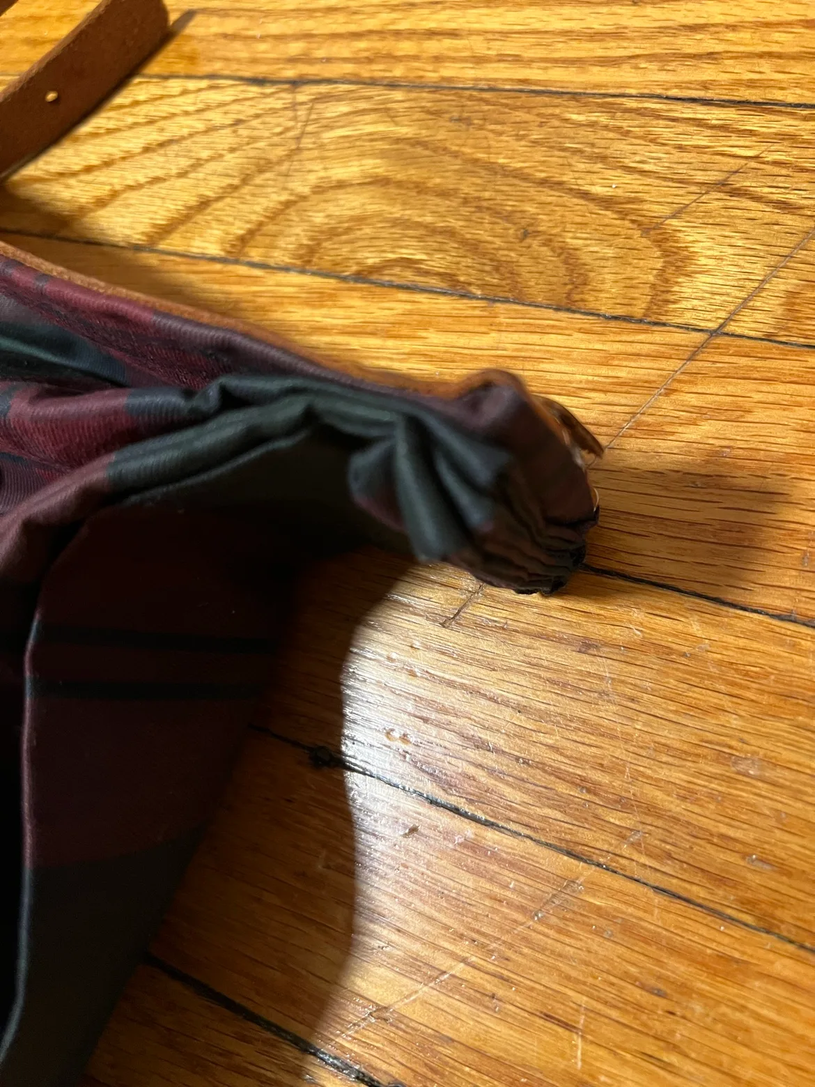 Alfana Plaid Leather Strap Tote Bag • Made in Italy image indicator(8)