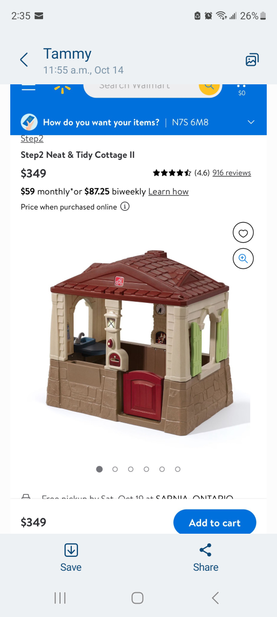 Step2 Neat & Tidy Cottage Play House