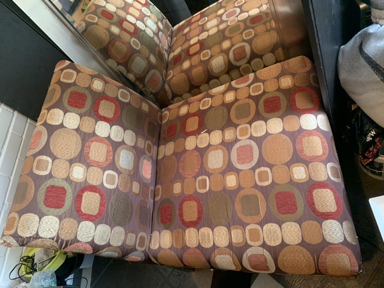 Patterned fabric Accent Chair