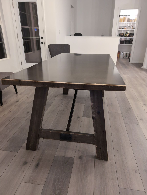 Restoration Hardware Wood & Metal Dining Table - photo 3
