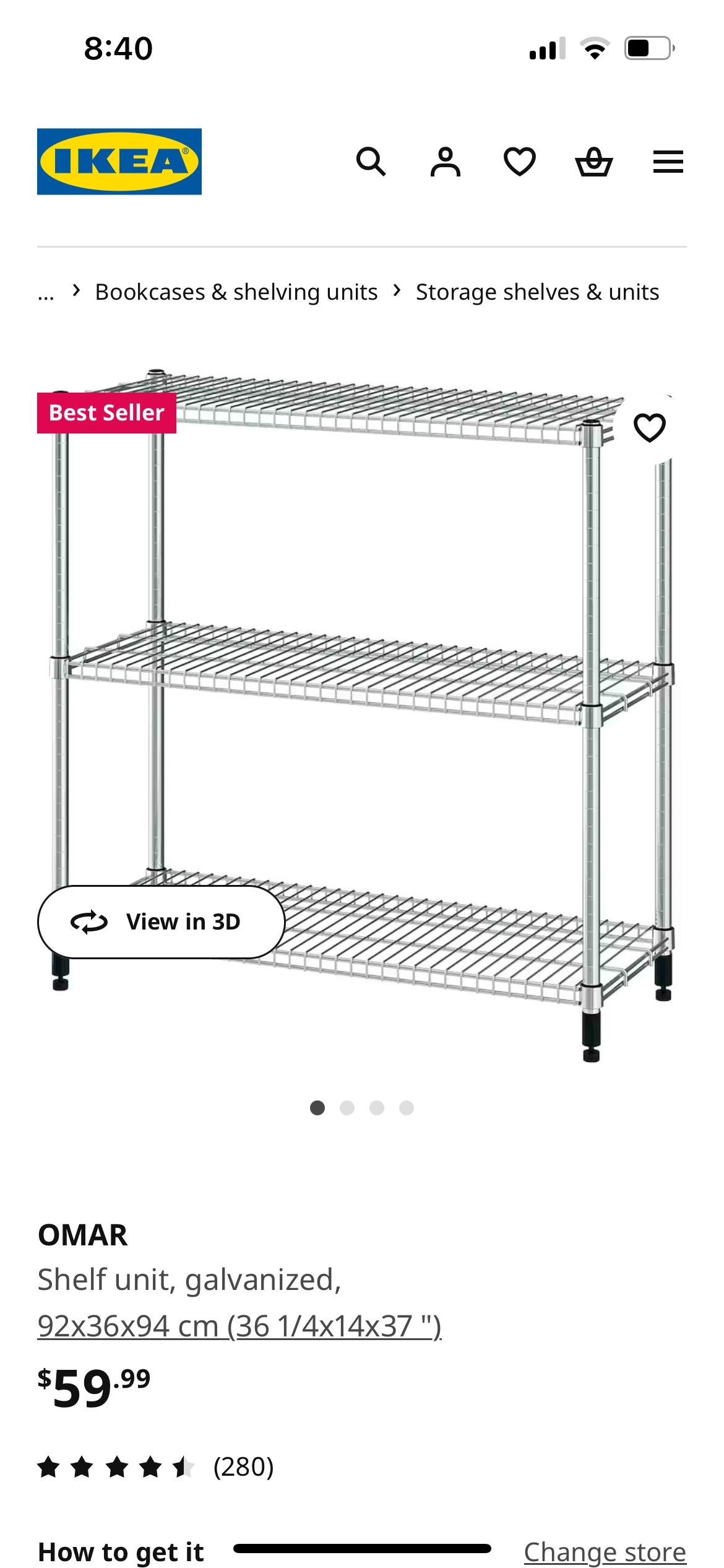 IKEA Omar Shelf Unit