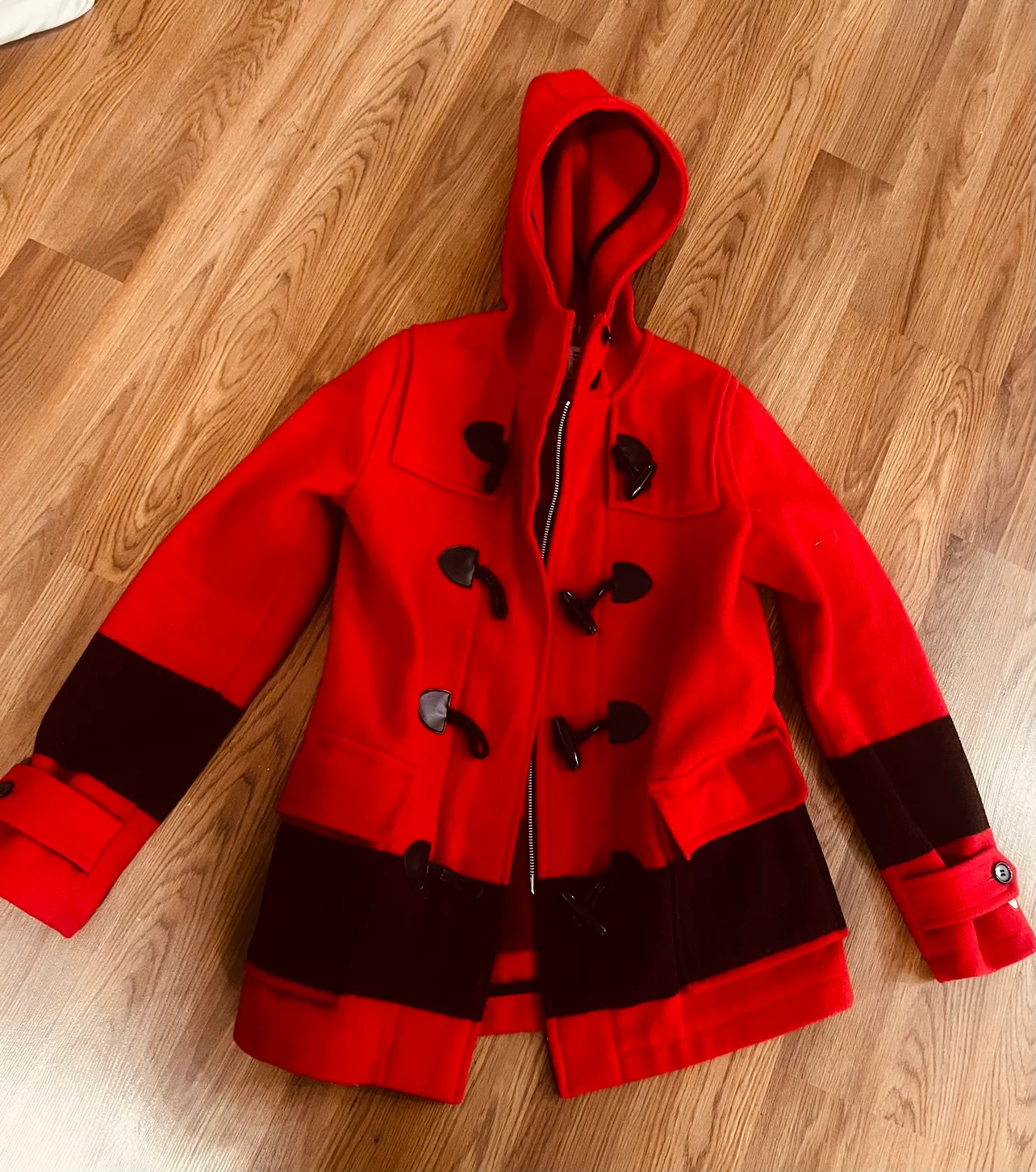 Hudson's Bay Red and Black Olympic Coat image indicator(2)