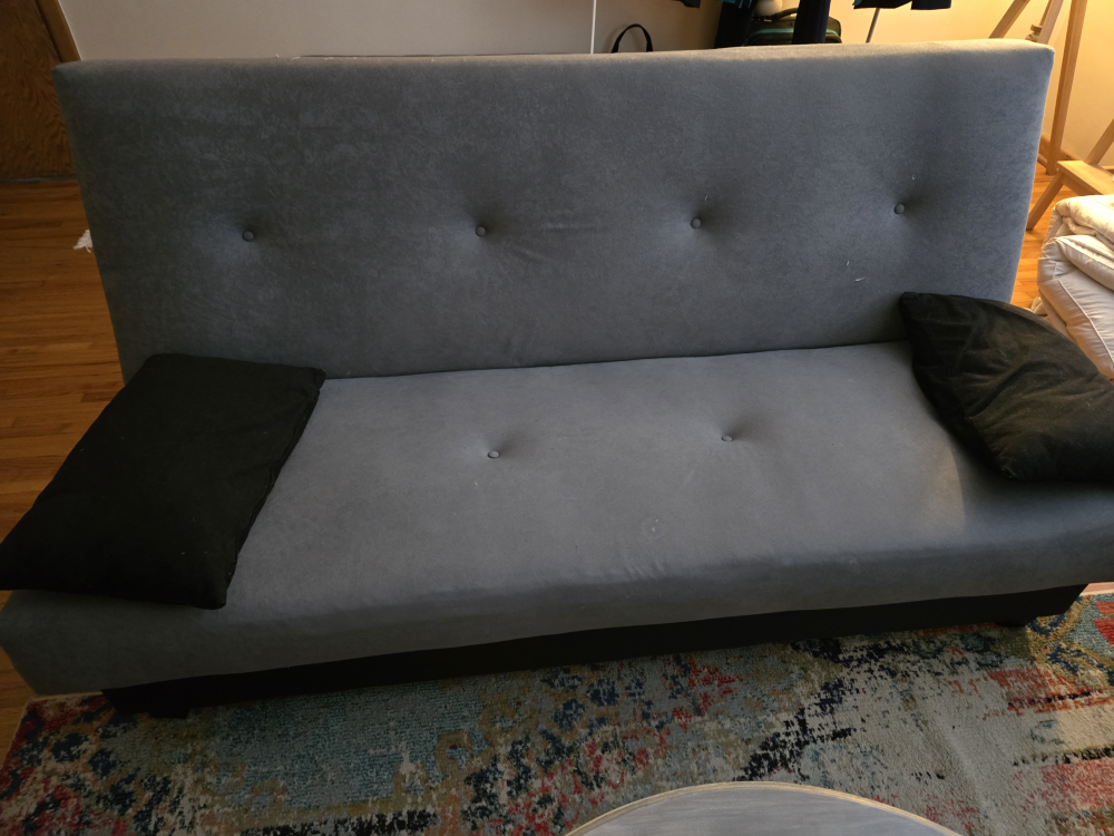 Grey Futon with Storage