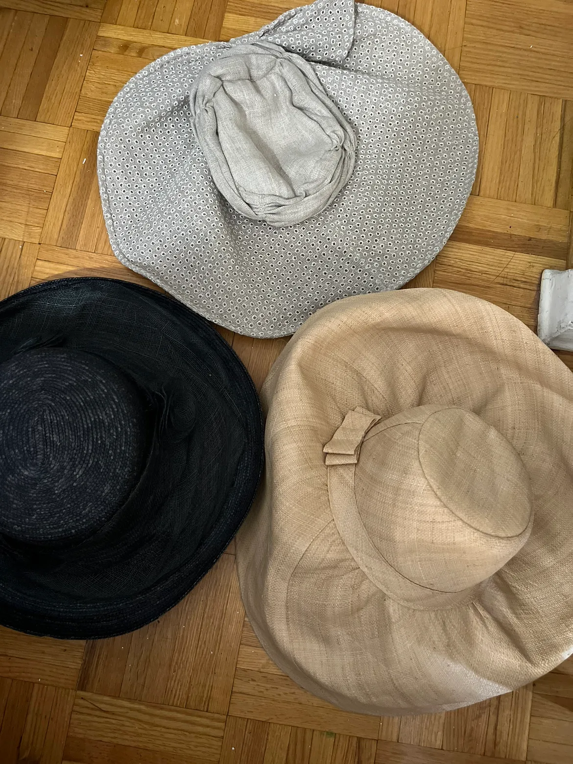 Black Straw Sun Hat image indicator(3)