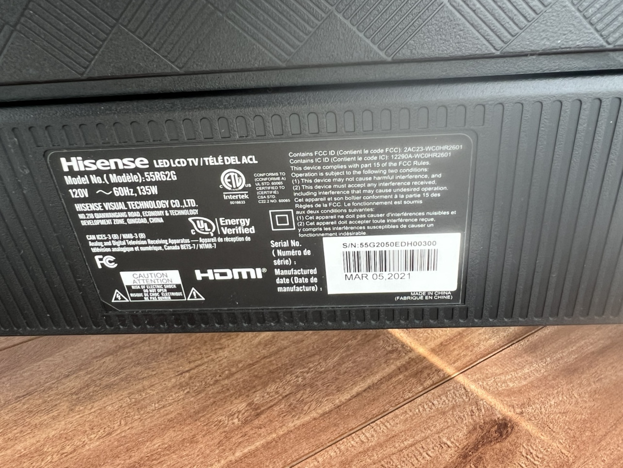 Hisense 55" Smart TV NOT WORKING - photo 2