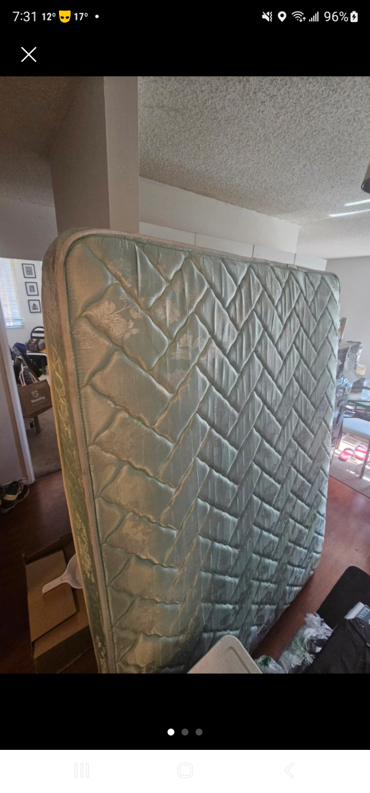 FREE Queen Mattress, Box spring & Metal foundation - photo 3