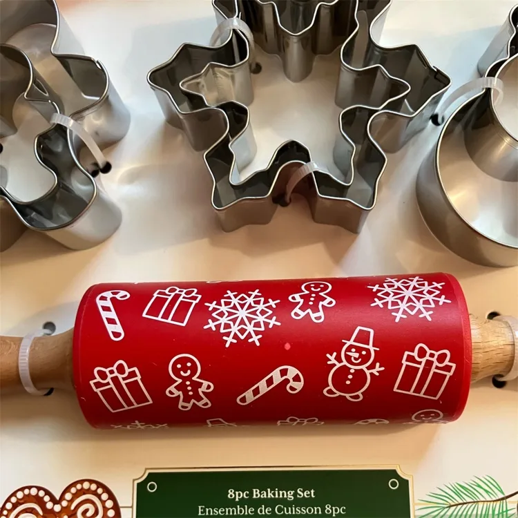 NEW The Bakeshop Christmas Cookie Cutter & Baking Utensil Set image indicator(3)