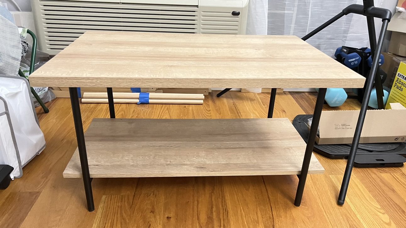 Wood and Metal Coffee Table