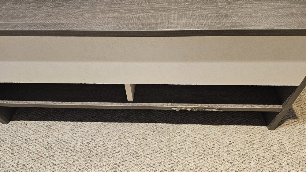 Grey and White Coffee Table with Storage - photo 5