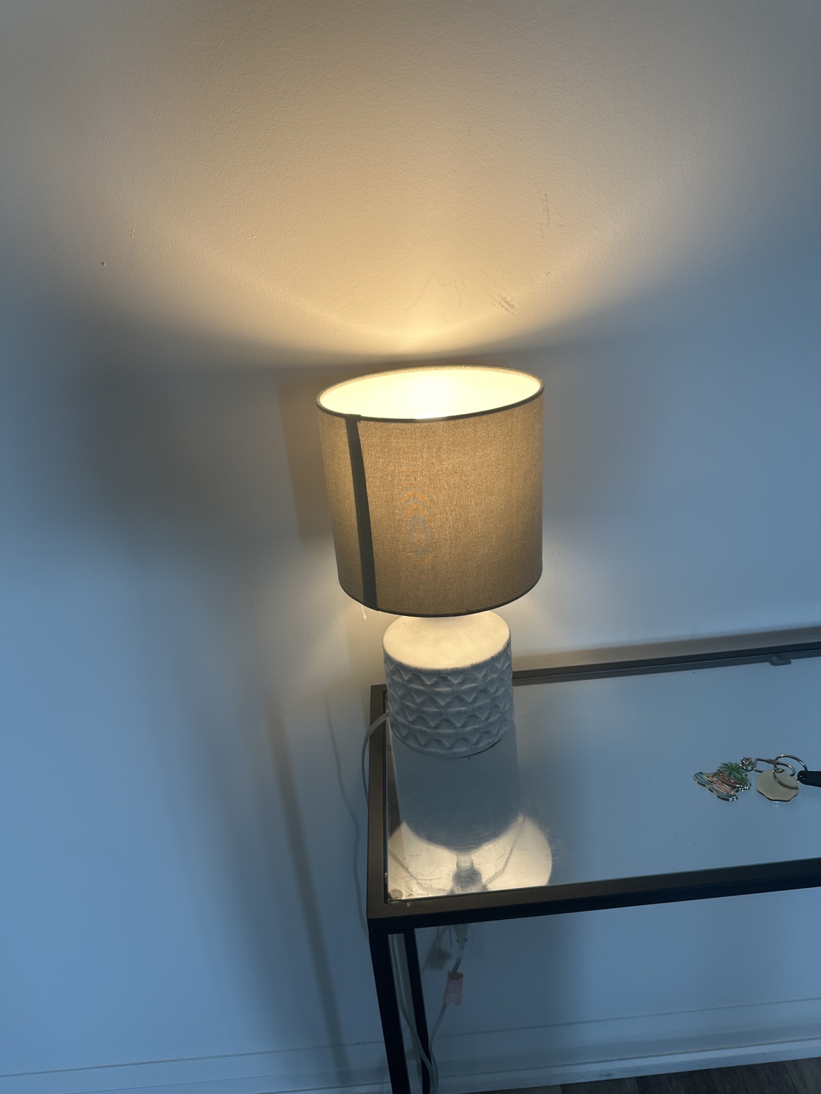 White Table Lamp - photo 3