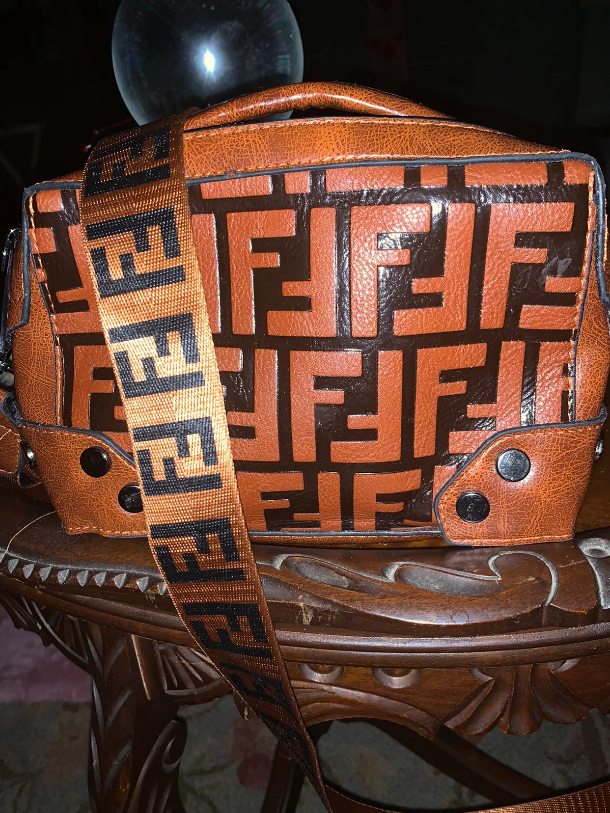 FF Brown Crossbody Bag thumbnail