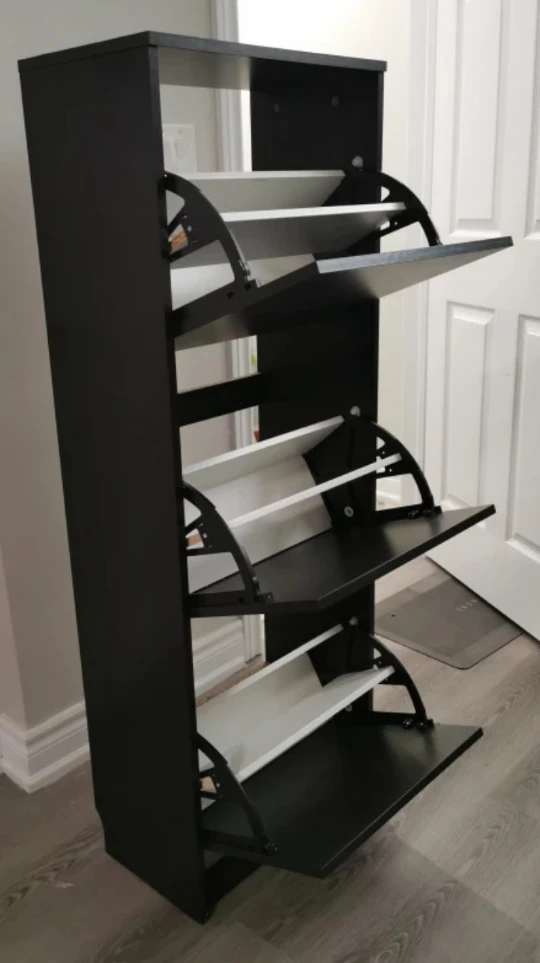 IKEA BISSA Black-Brown Shoe Cabinet - photo 3