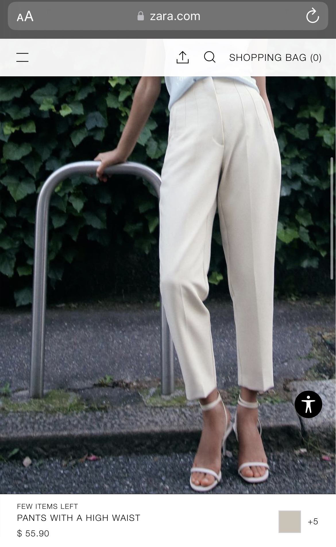 Zara High Waisted Pants XS - photo 2