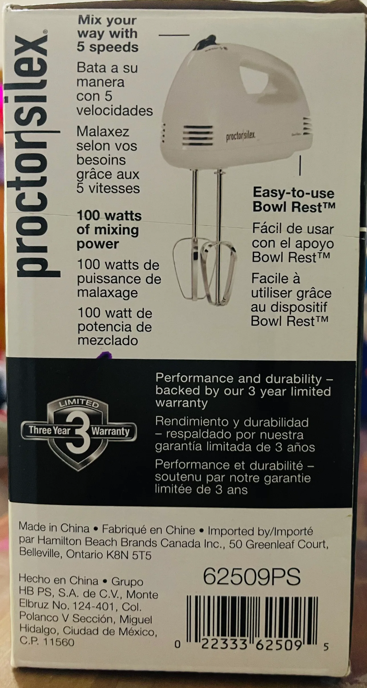 Proctor Silex Hand Mixer image indicator(3)
