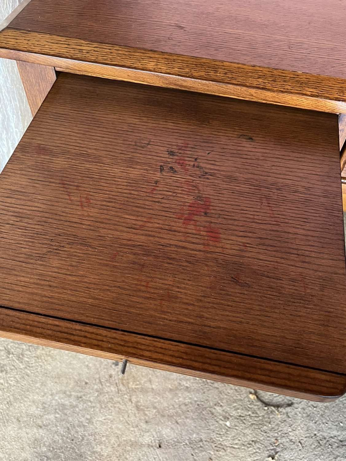 Solid wood office desk with drawers - photo 4