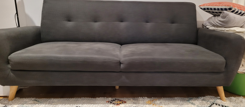 Grey 3 seat sofa