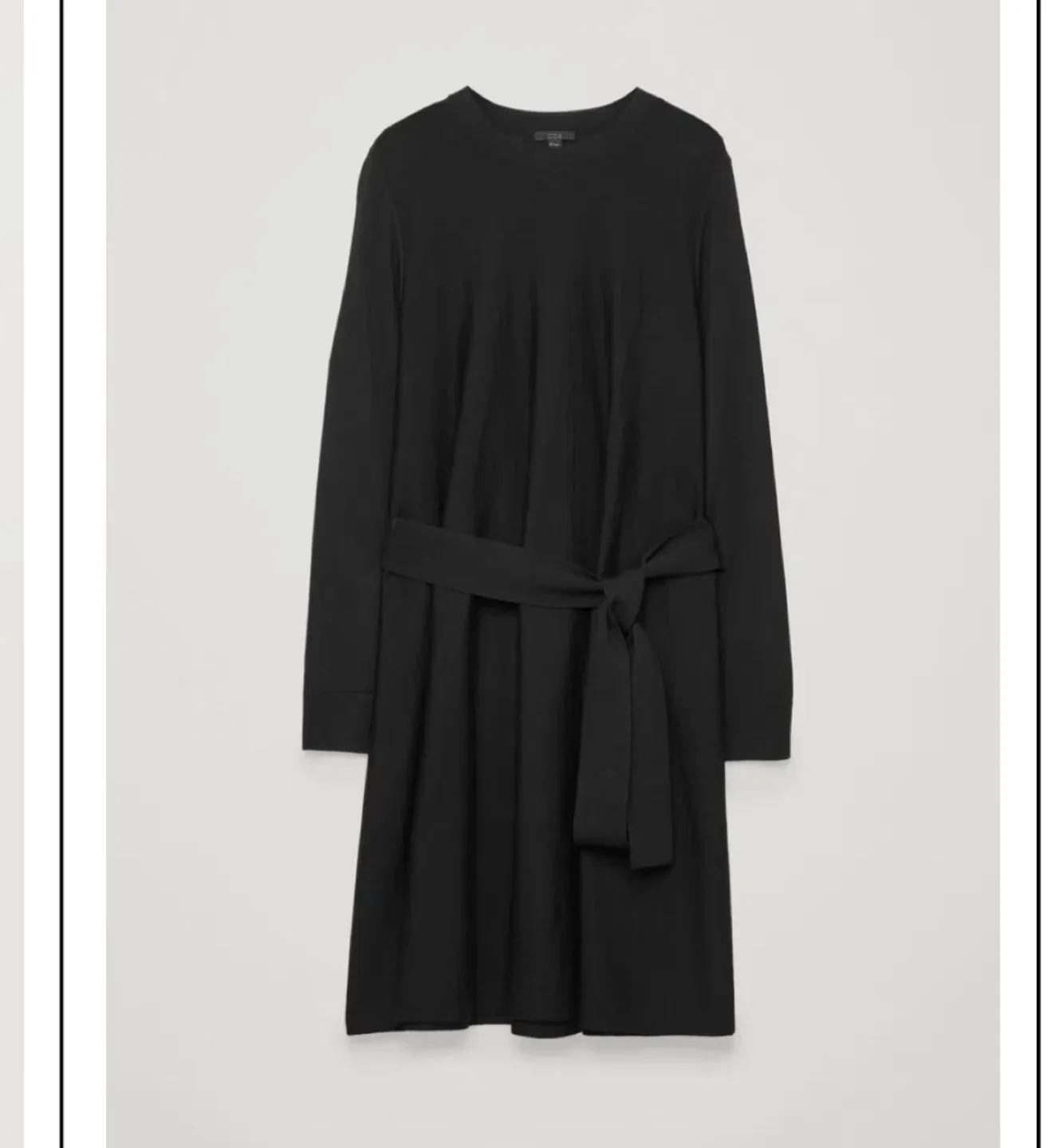 COS* Black Knit Dress with Belt image indicator(3)