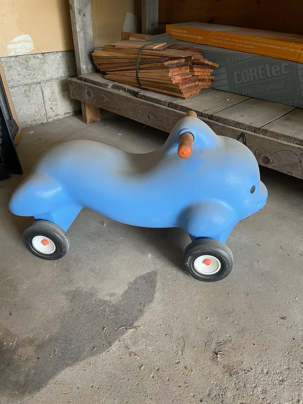 Blue Dolphin Ride-on Toy thumbnail