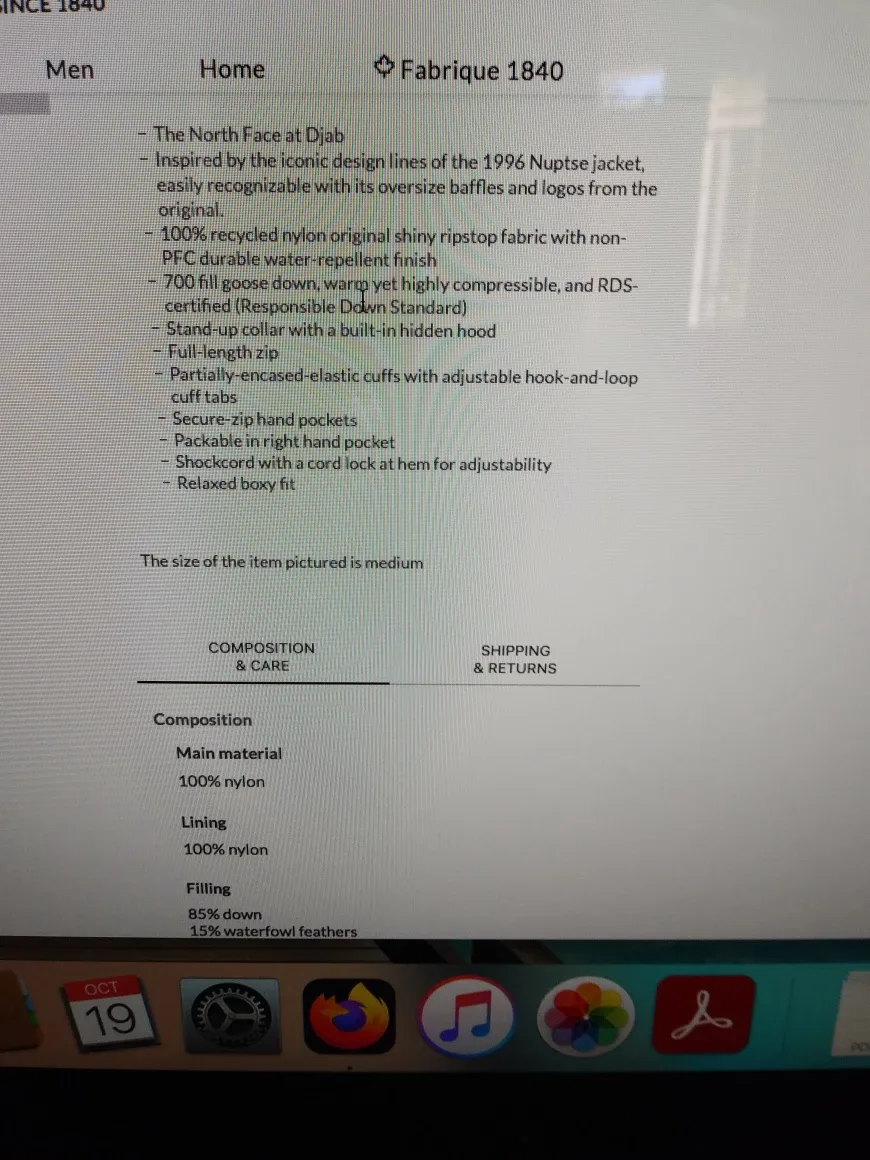 Men's Winter Jacket The North Face (BRAND NEW) image indicator(7)