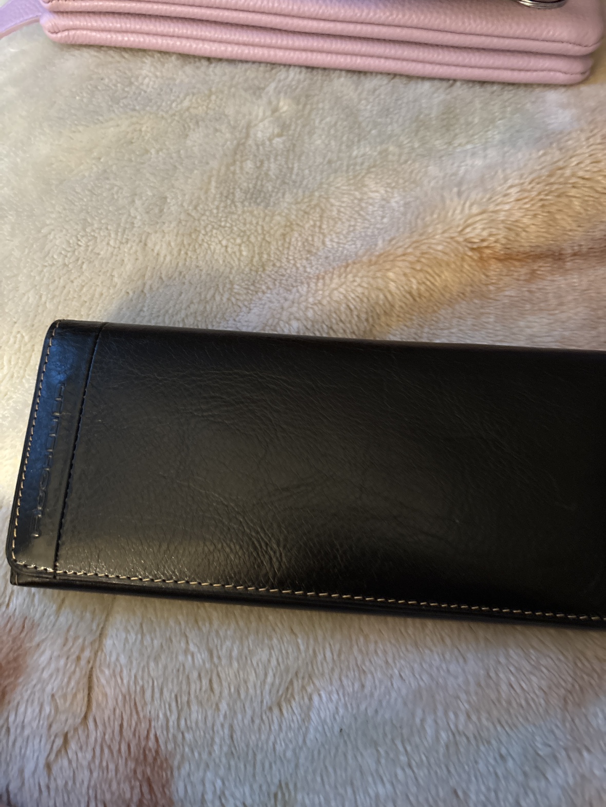 Black leather lady wallet new - photo 2