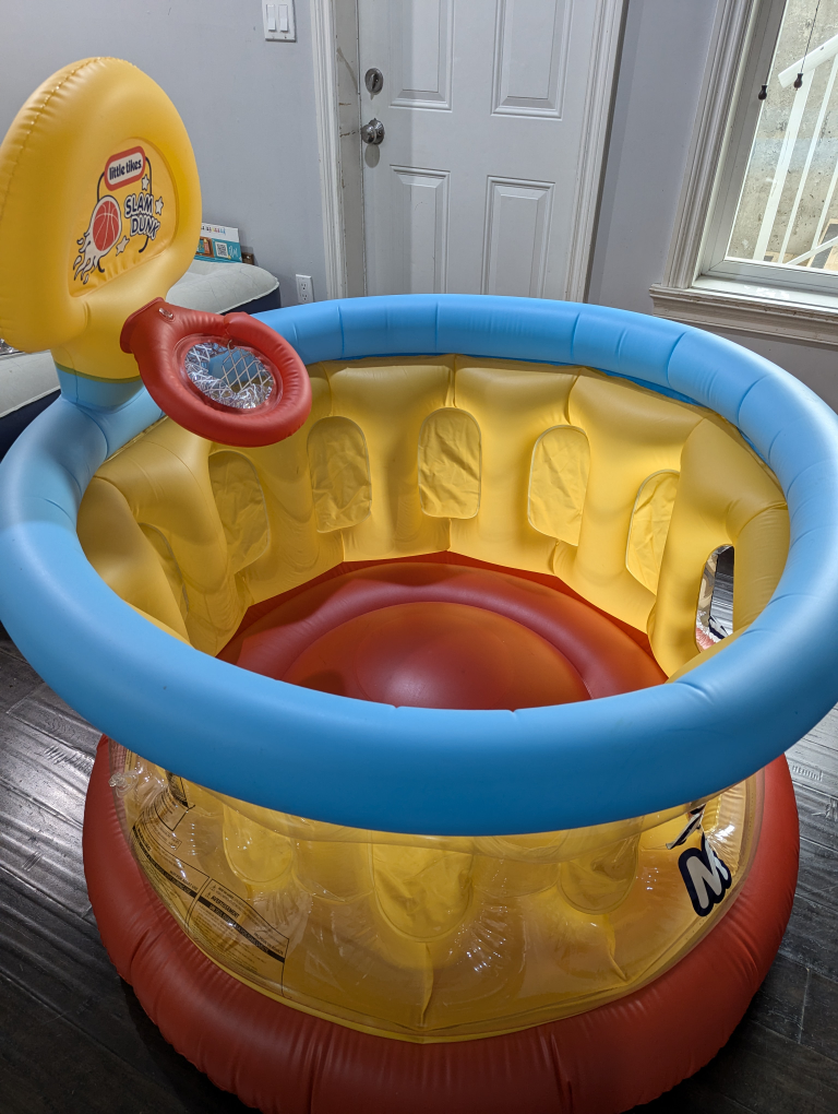 Little Tikes Slam Dunk Inflatable Basketball Hoop - photo 5