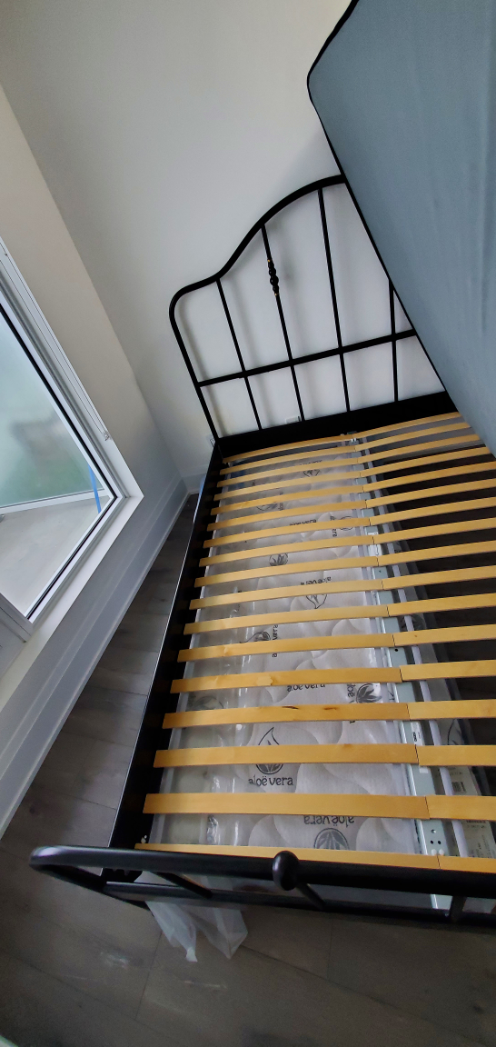 Queen Metal Bed Frame with Slatted Base - photo 3