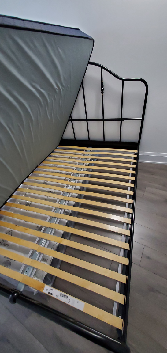 Queen Metal Bed Frame with Slatted Base - photo 5