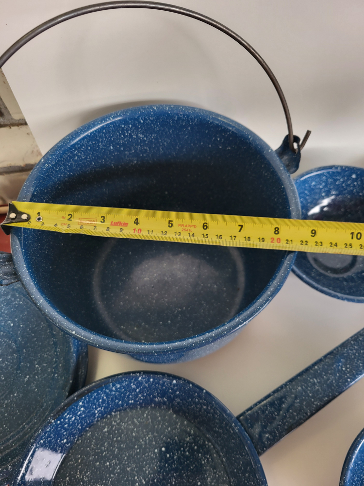Blue Enamel Camping Cookware - photo 2