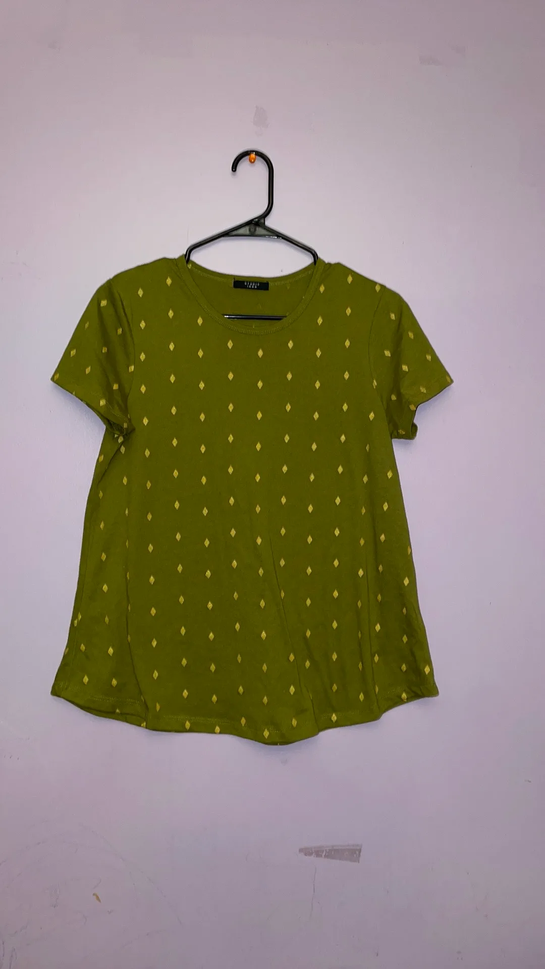 Green Shirt with Gold Diamond Pattern thumbnail