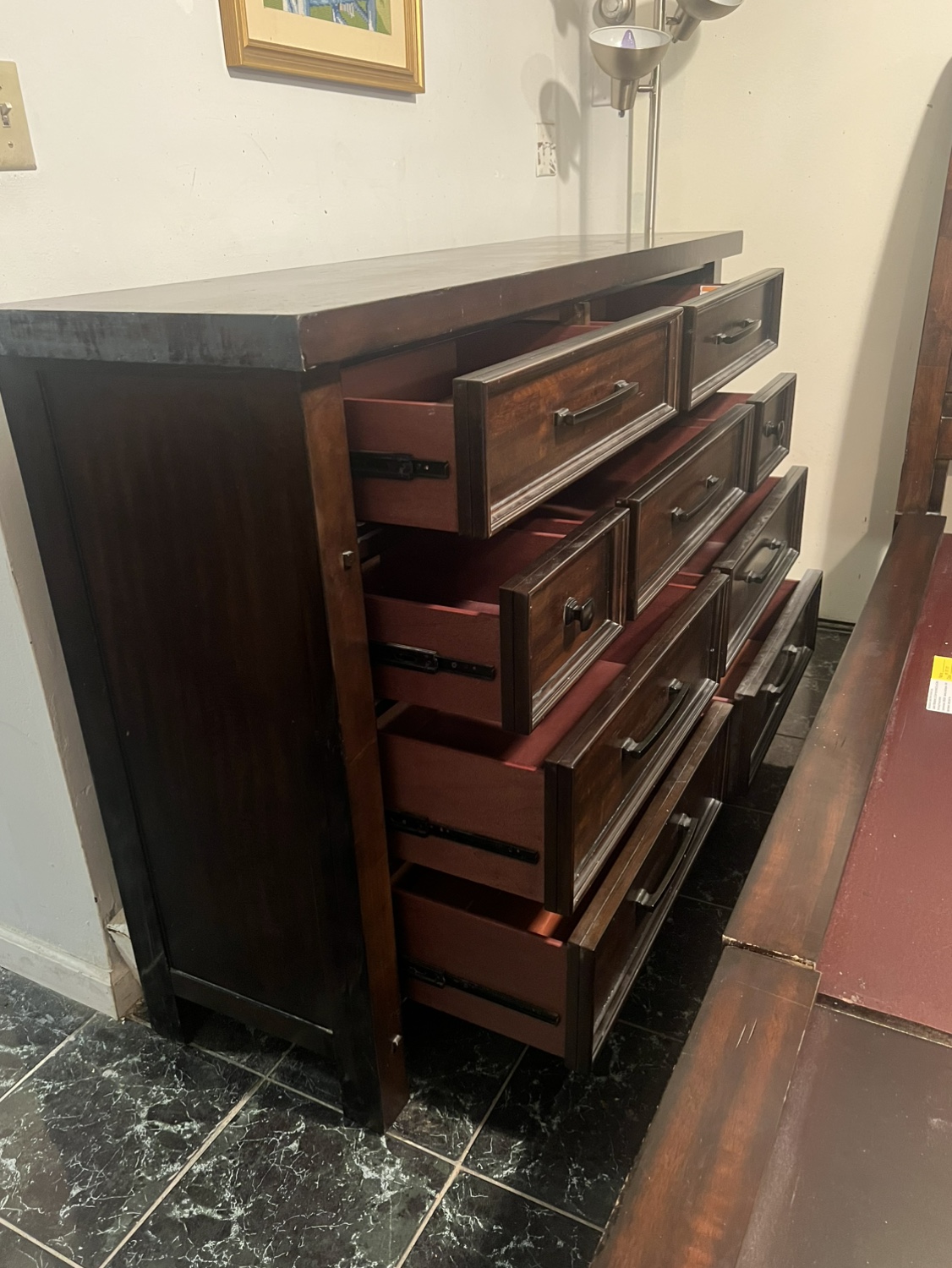 King Bed 6 Drawers & 9 Drawers Dresser - Delivery Extra - photo 3