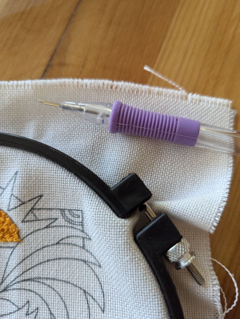 Punch Needle Embroidery Rooster Kit - photo 2