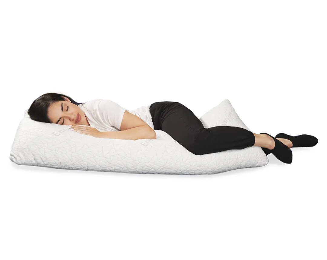 Enerplex Shredded Memory Foam Body Pillow with 1 free pillowcase