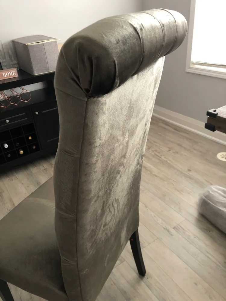 Grey Velvet Dining Chairs (Set of Two) image indicator(4)