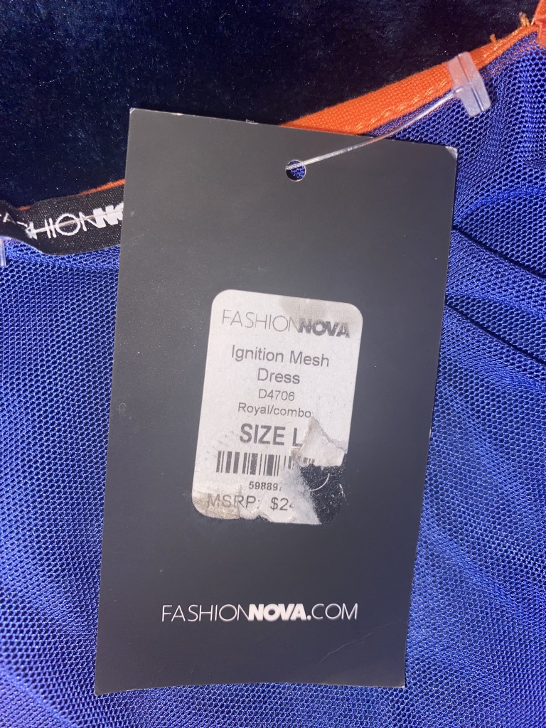 Fashion Nova Ignition Mesh Dress - Size Large - photo 4