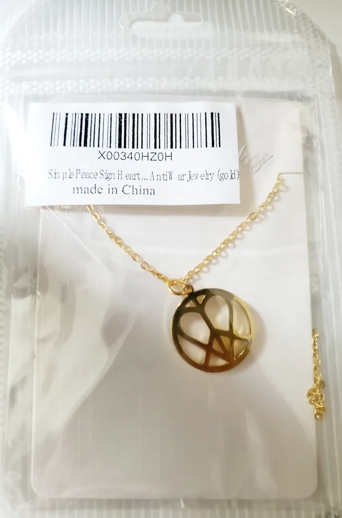 Peace Heart Necklace thumbnail