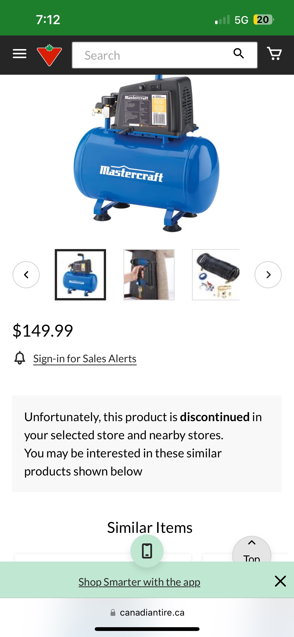 Mastercraft Air Compressor