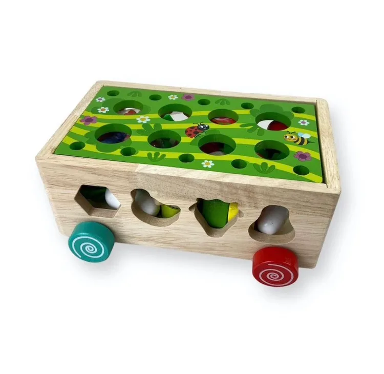 Wooden Farm Animal Toy Wagon thumbnail