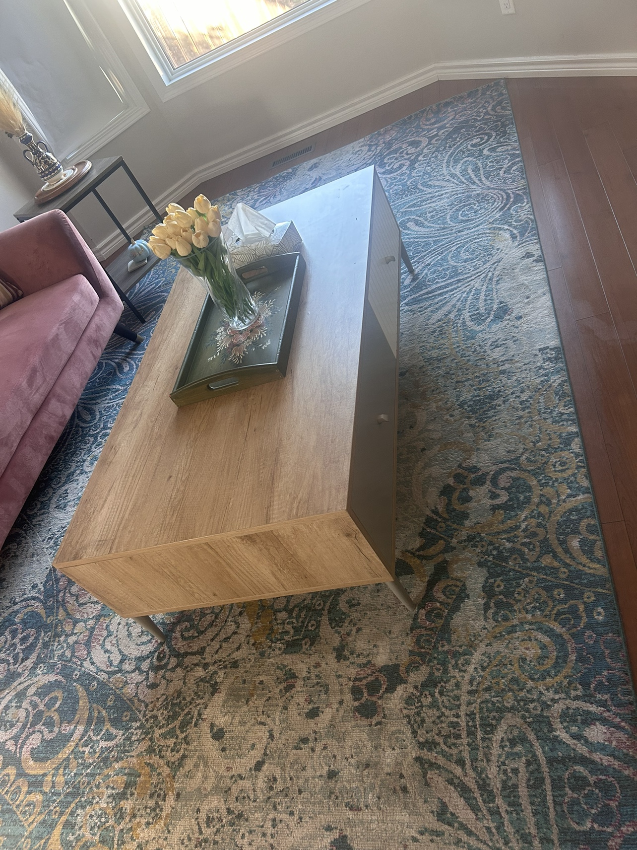 Coffee Table , with side table and decoration