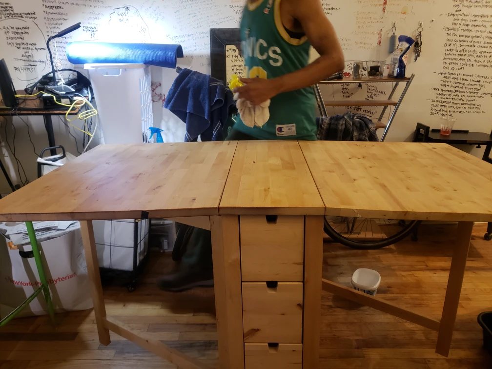 Ikea Folding Table with 6 Drawers