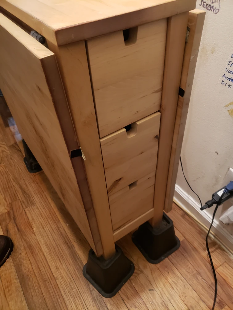 Ikea Folding Table with 6 Drawers - photo 3