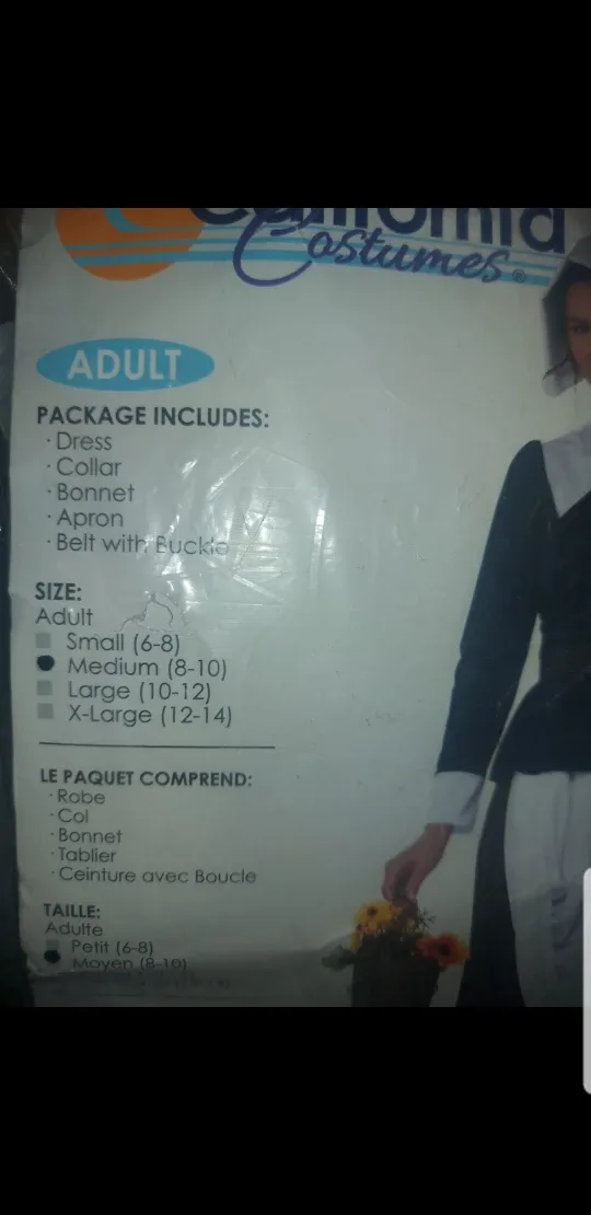 Adult Mayflower Pilgrim Lady costume image indicator(3)