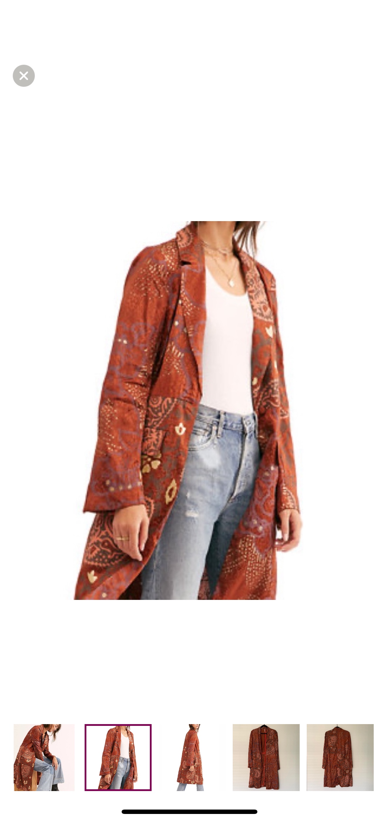 Free People Printed Longline Jacket - photo 2