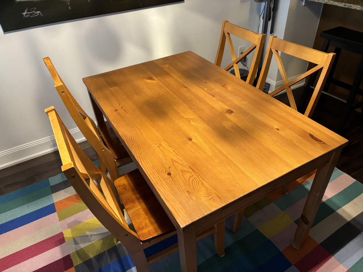 Dining Table and 4 Chairs - photo 2