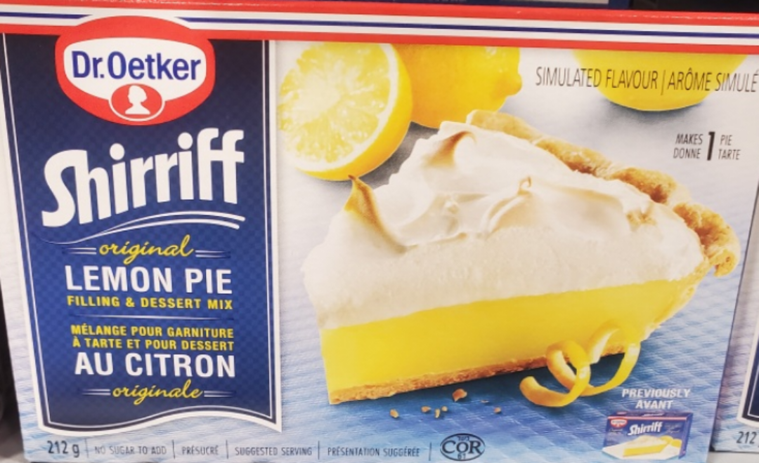 Shirriff /Lemon pie fling & dessert mix