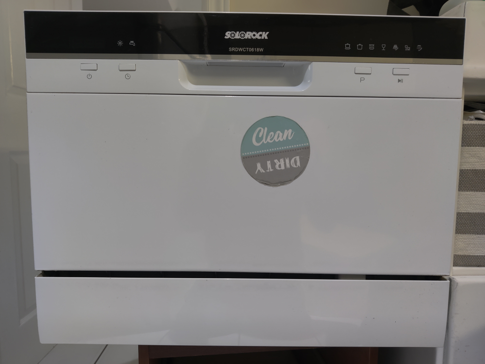 SoloRock 6 Settings Countertop Dishwasher - White